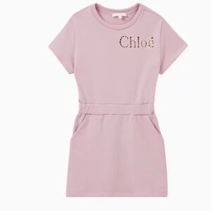 CHLOE - Logo T-shirt Dress in Cotton Jersey